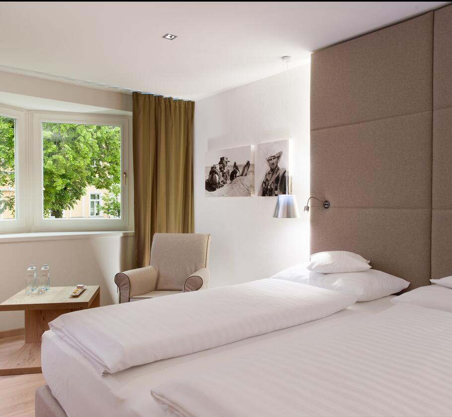 comfortable bed hotel room sporthotel reisch
