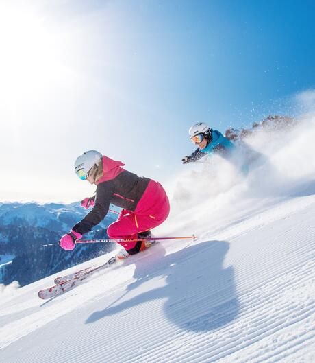 skifahrer piste kitzbühel | © Kitzbüheler Alpen Marketing GmbH/rol.art-images