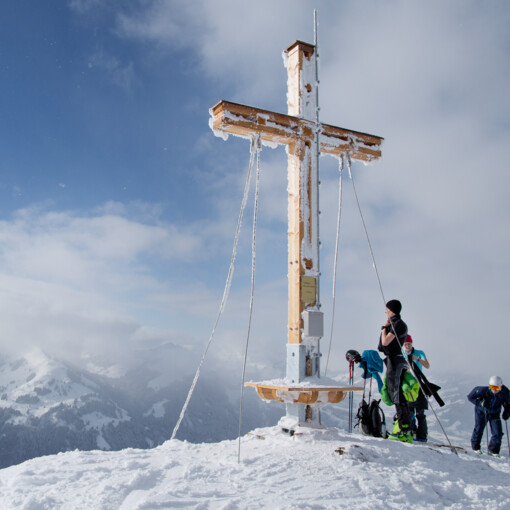 ski touring route peak